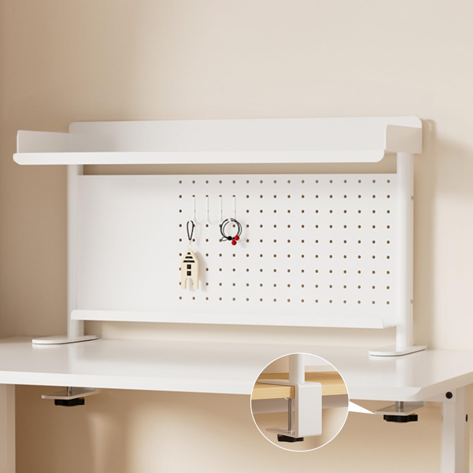 Organizer da parete per scrivania, versatile con accessori per studio, soggiorno, cucina, ufficio, adatto per scrivania