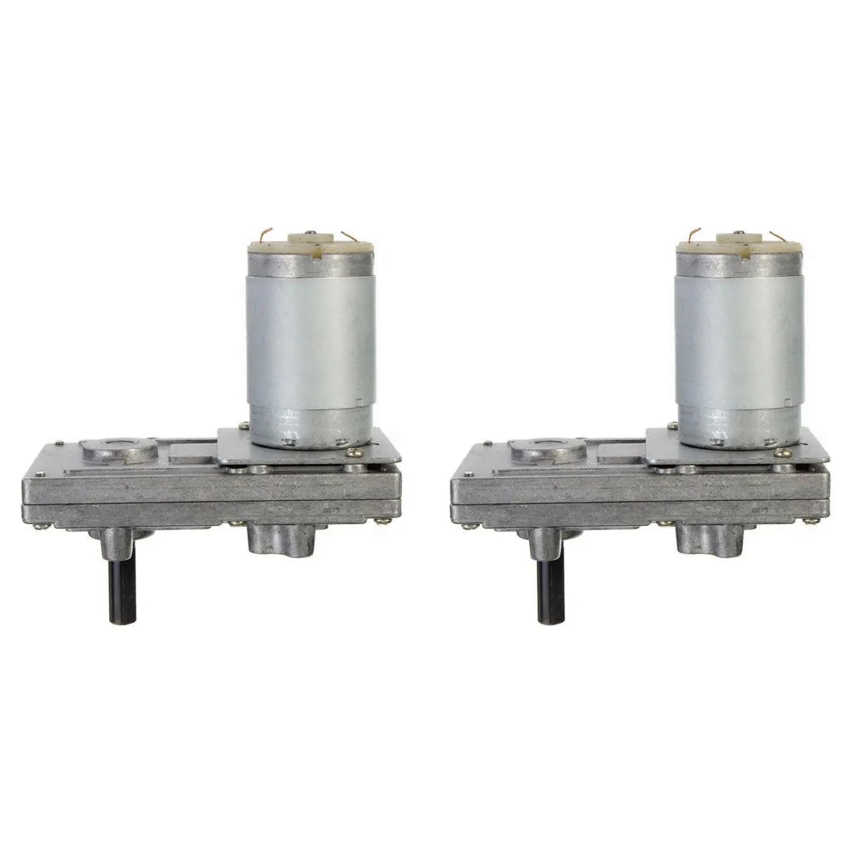 2X 555 Metal Gear DC Motor 12V 24V High Torque Motor Low Noise for DIY Projects