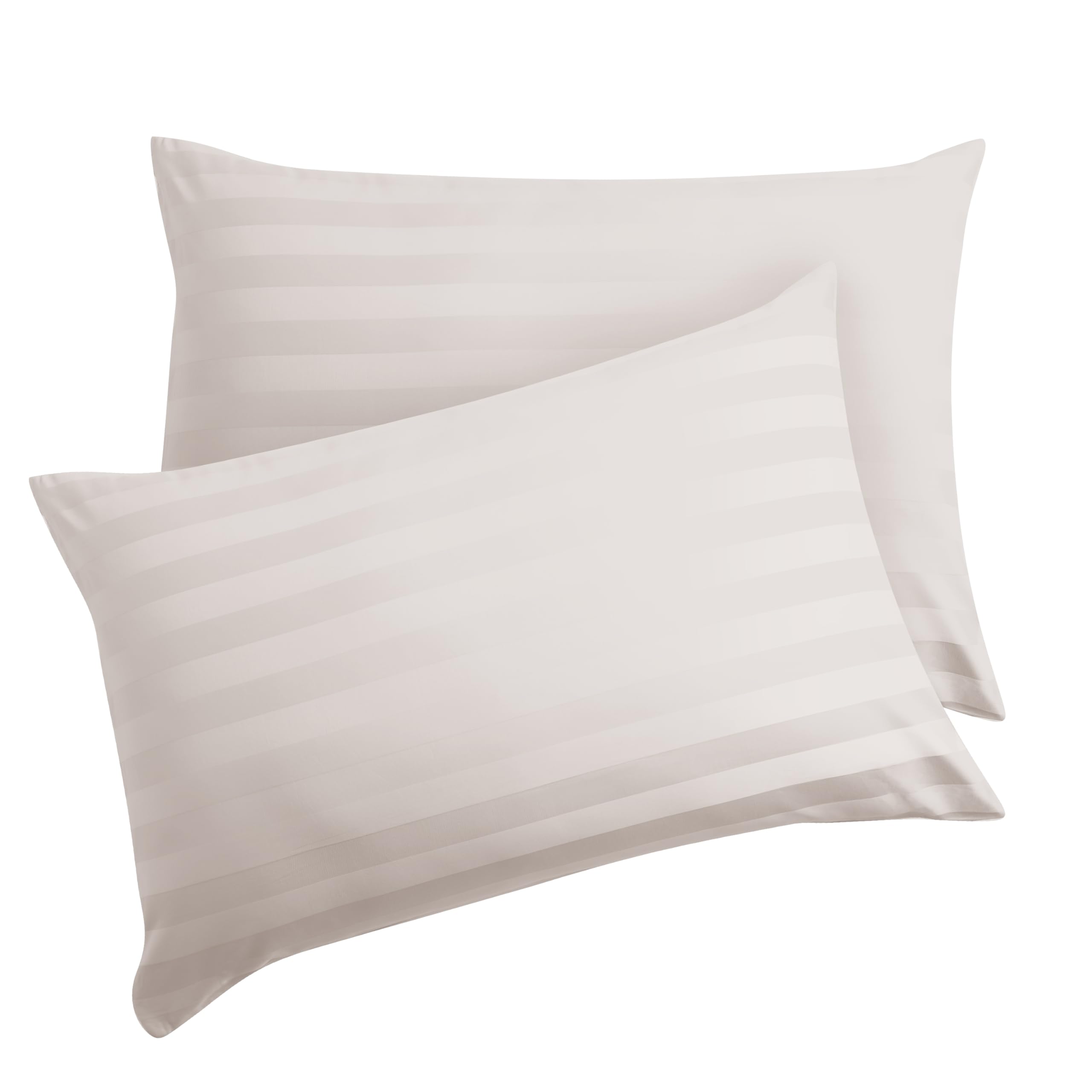 Pillow Protector Queen Size 100 Egyptian Cotton Pillow Covers 400 Thread Count Sateen Weave Pillow Cases with Zipper