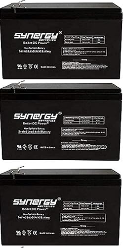 Beiter DC Power Yuasa NPW45-12 45W/Cell 10min. Paquete de 3 baterías de repuesto recargables de 12V 9Ah disponible en Yaxa Guatemala