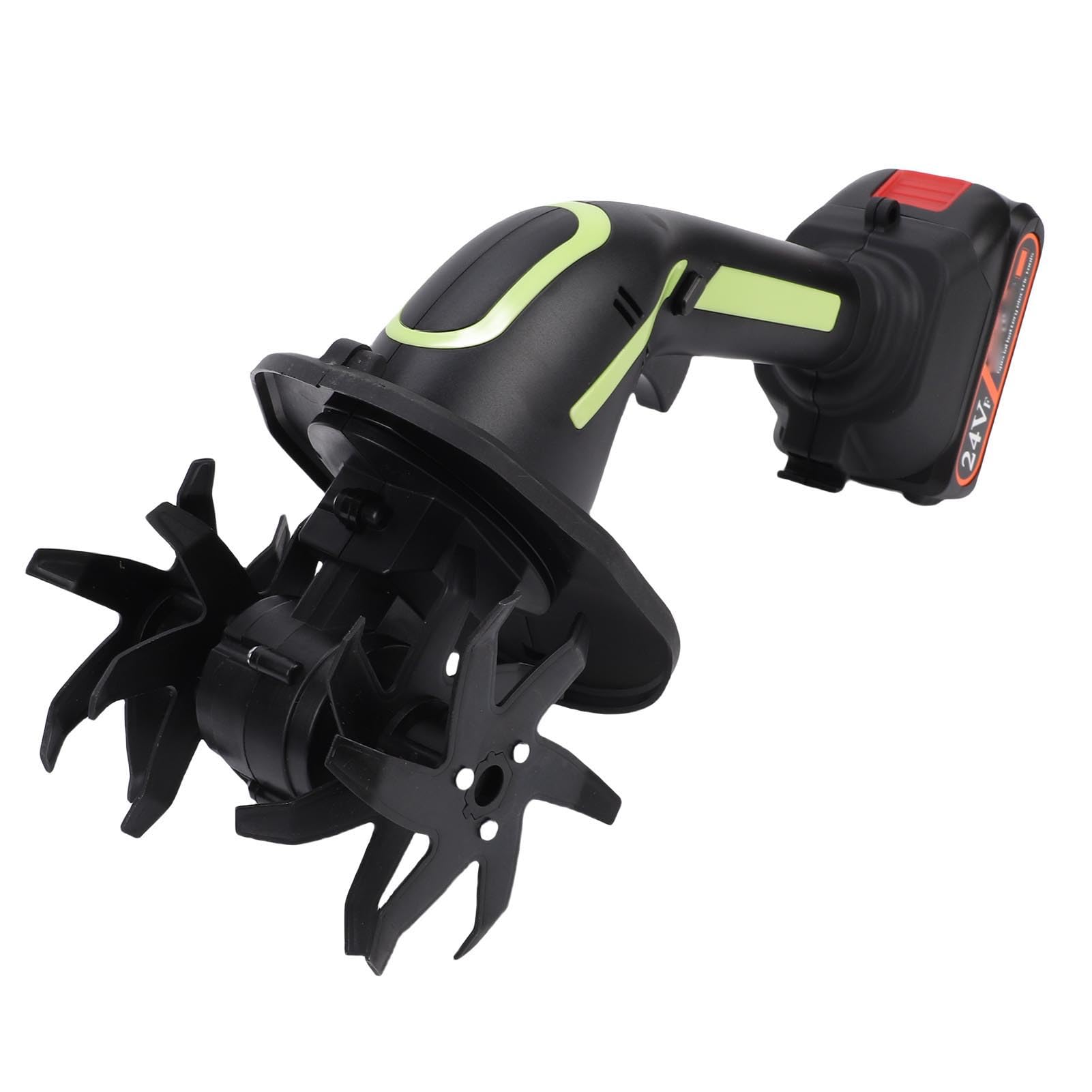 Motozappa a batteria, larghezza di lavoro 10 cm, profondità di lavorazione 10 cm. Motozappa elettrica professionale per la preparazione del terreno. (Spina europea)
