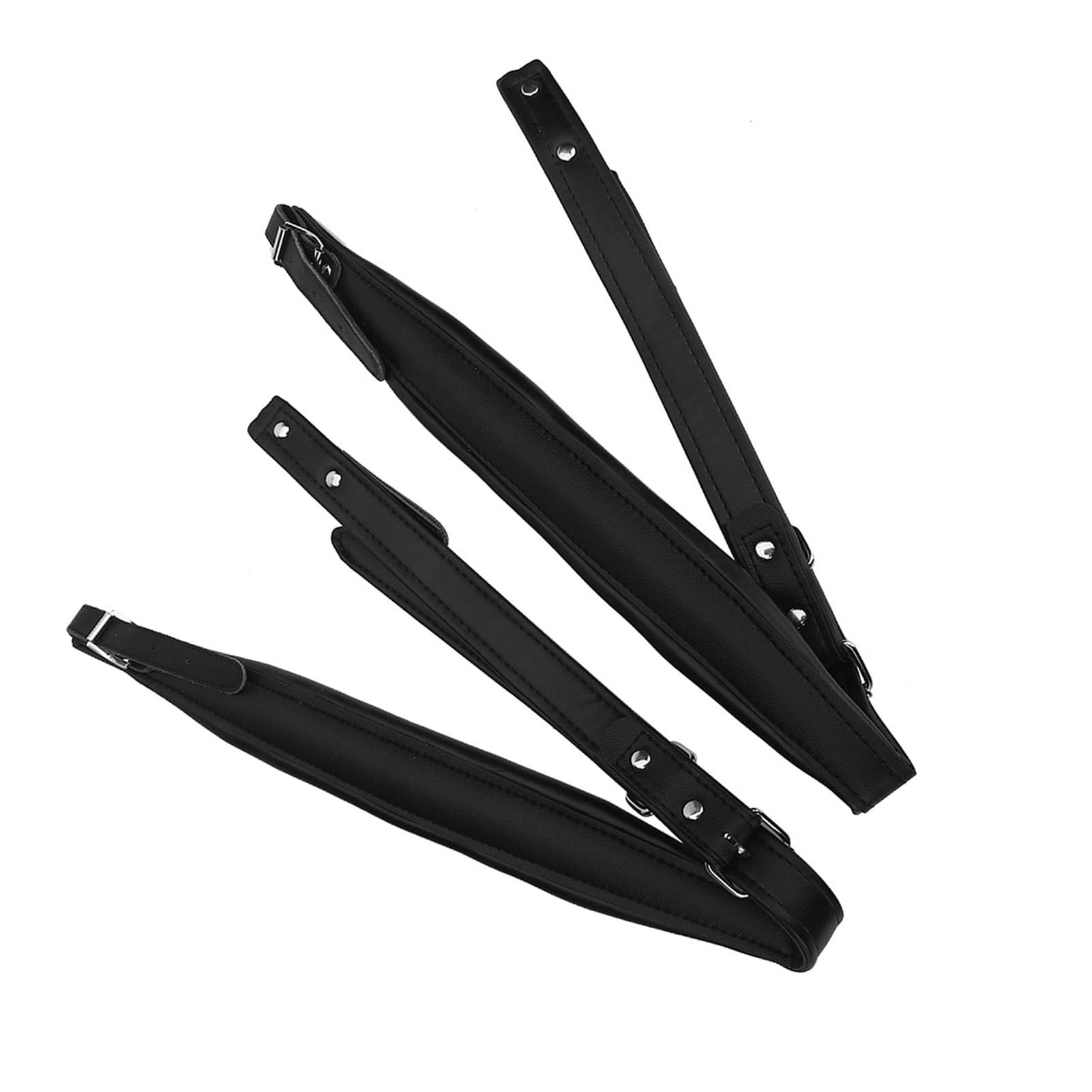 VGEBY1 Cinturino per Fisarmonica, Cintura Addominale Rinforzata in PU per Fisarmonica da 16-120 di Basso(Nero)