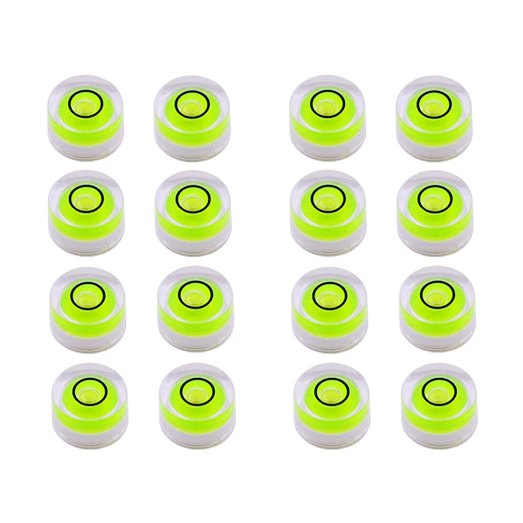 Jnchdghwa As Shown 16Pcs Mini Circular Bubble Spirit Level Levels Inclinometers For Leveling Telescope,Tripod,10X6mm,Non-Adhesive