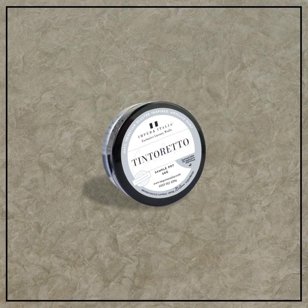 Impera Italia Tanaro Tintoretto – Matt, Venetian Plaster Effect, Wall Paint Sample Pot. Includes 50G Of Paint - Covers 0.25Sqm - In Colour