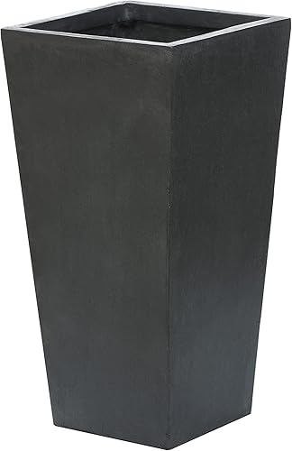 Miniatura 1 de Luxenhome - Macetas de piedra, macetas grandes para plantas de interior y exterior, maceta de 24 pulgadas de alto para porche delantero, macetas,