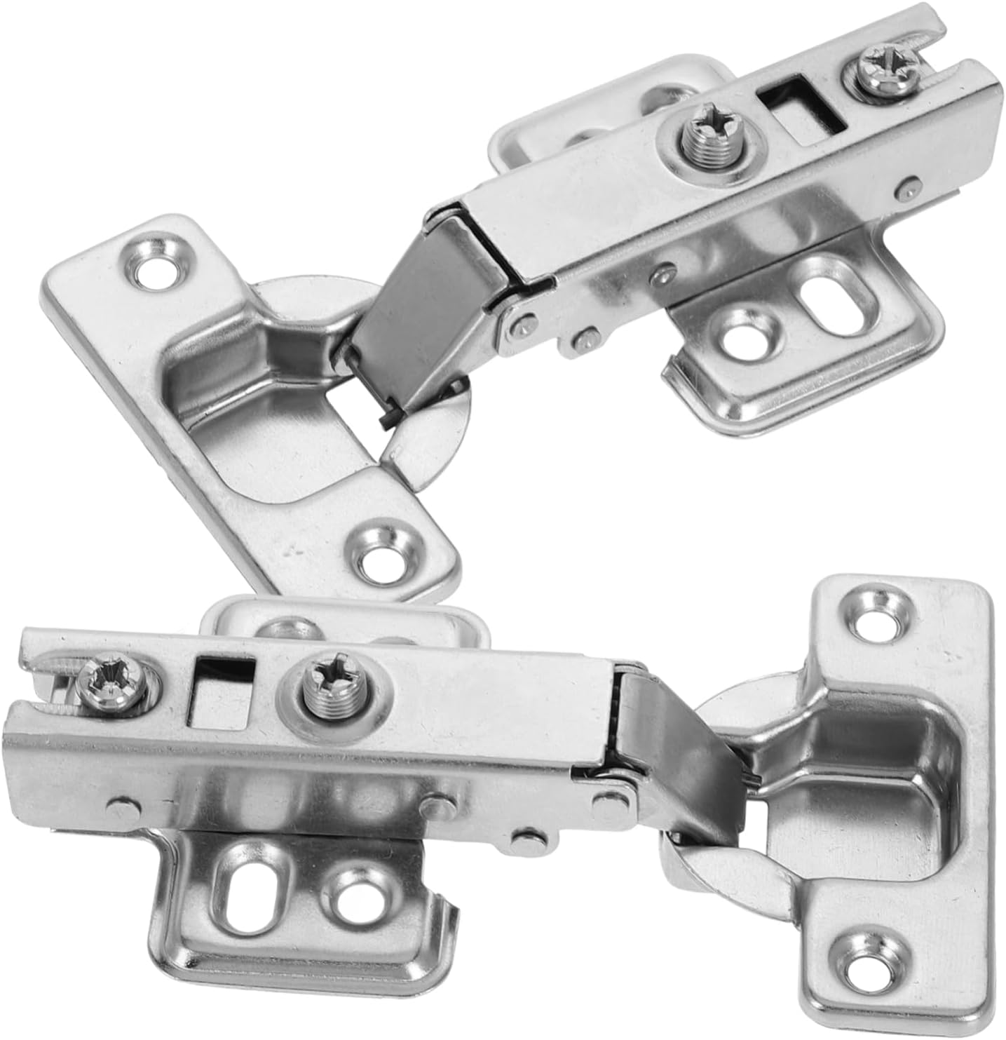 Replacement Cabinet Doors Hinges Silent Self Closing Hinges Frameless Kitchen Small for Closets Cold Rolled Steel Easy Installation