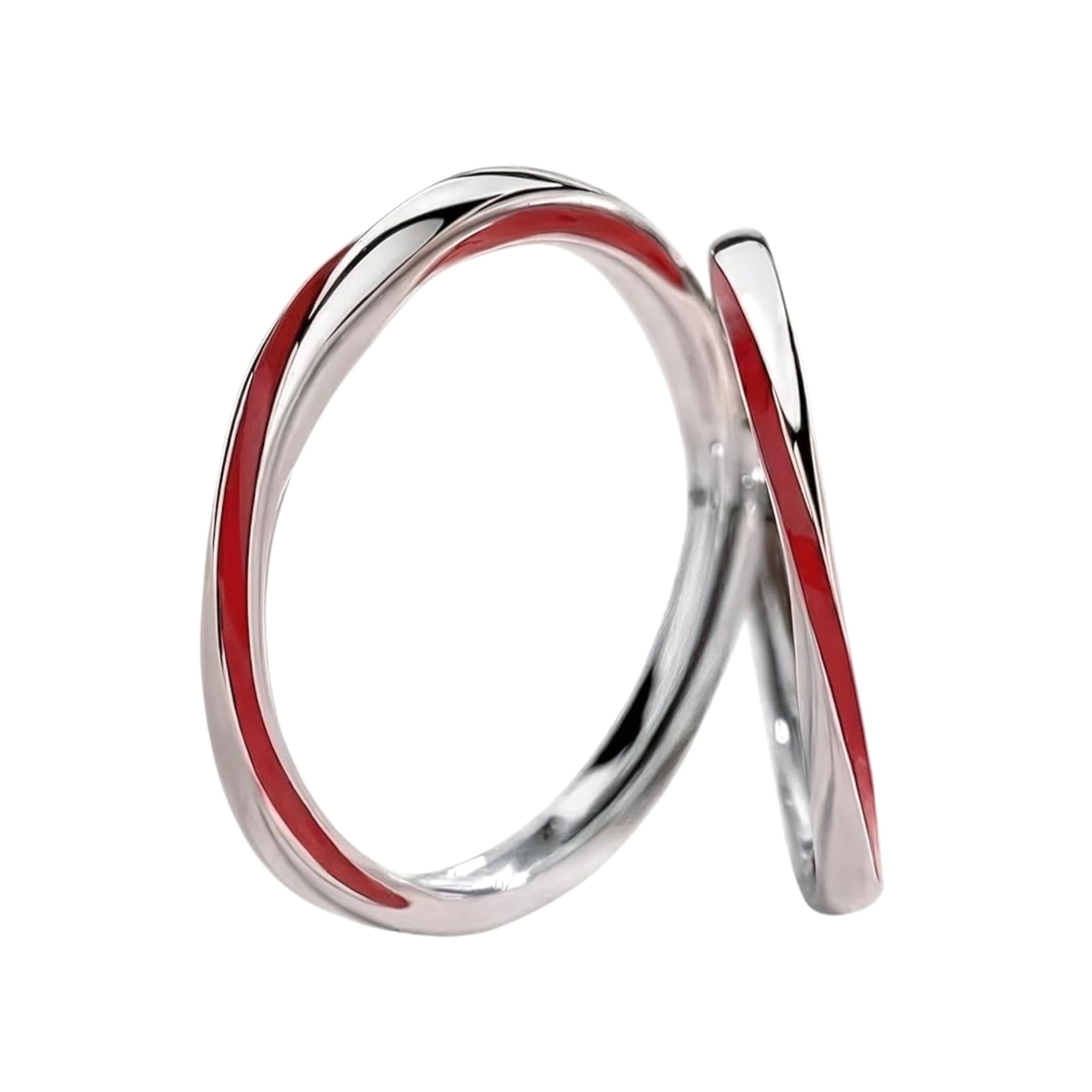 KAKI La Felicità è Nelle Piccole Cose Anillo Hilo Rojo del Destino - Akai Ito | Anillos simbólicos Leyenda Japonesa | Regalo San Valentín Aniversario | 100% Hipoalergénico
