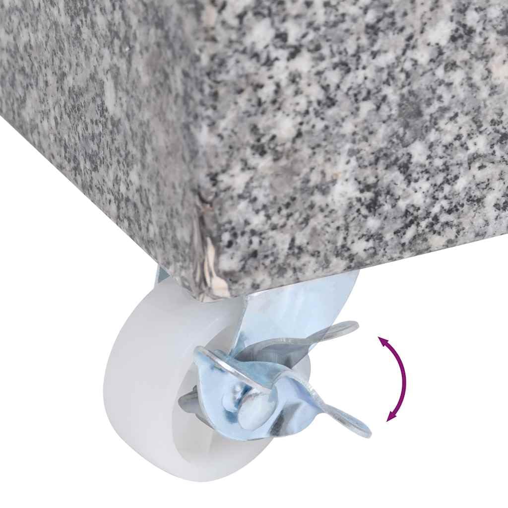 Socle de parasol Gris clair 45x25x8,3 cm Granite