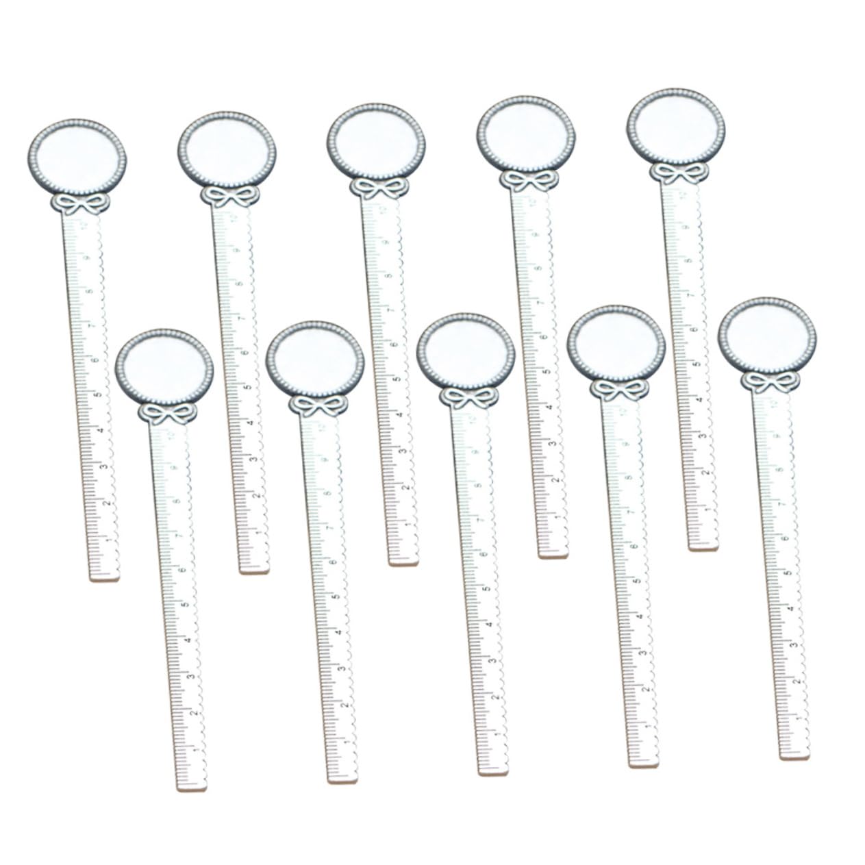 STOBOK 30stücke Vintage Metall Lesezeichen Mit Schleifen-design Und Integriertem Lineal Für Schule Büro Und Geschenkideen Antiksilber Für Leser Und Schüler