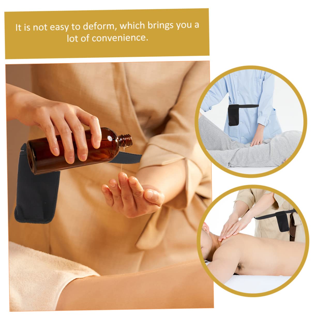 UPKOCH 2 Stück Bauchtaschen für Massagegeräte aus Neopren mit Verstellbarem Taillenband Praktisch zum Tragen von Ätherischen Ölen bei Massageanwendungen