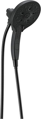 Miniatura 28 de Delta Faucet 5-Spray In2ition - Cabezal de ducha de mano doble 2 en 1 con manguera, cabezal de ducha de mano H2Okinetic con acoplamiento magnético