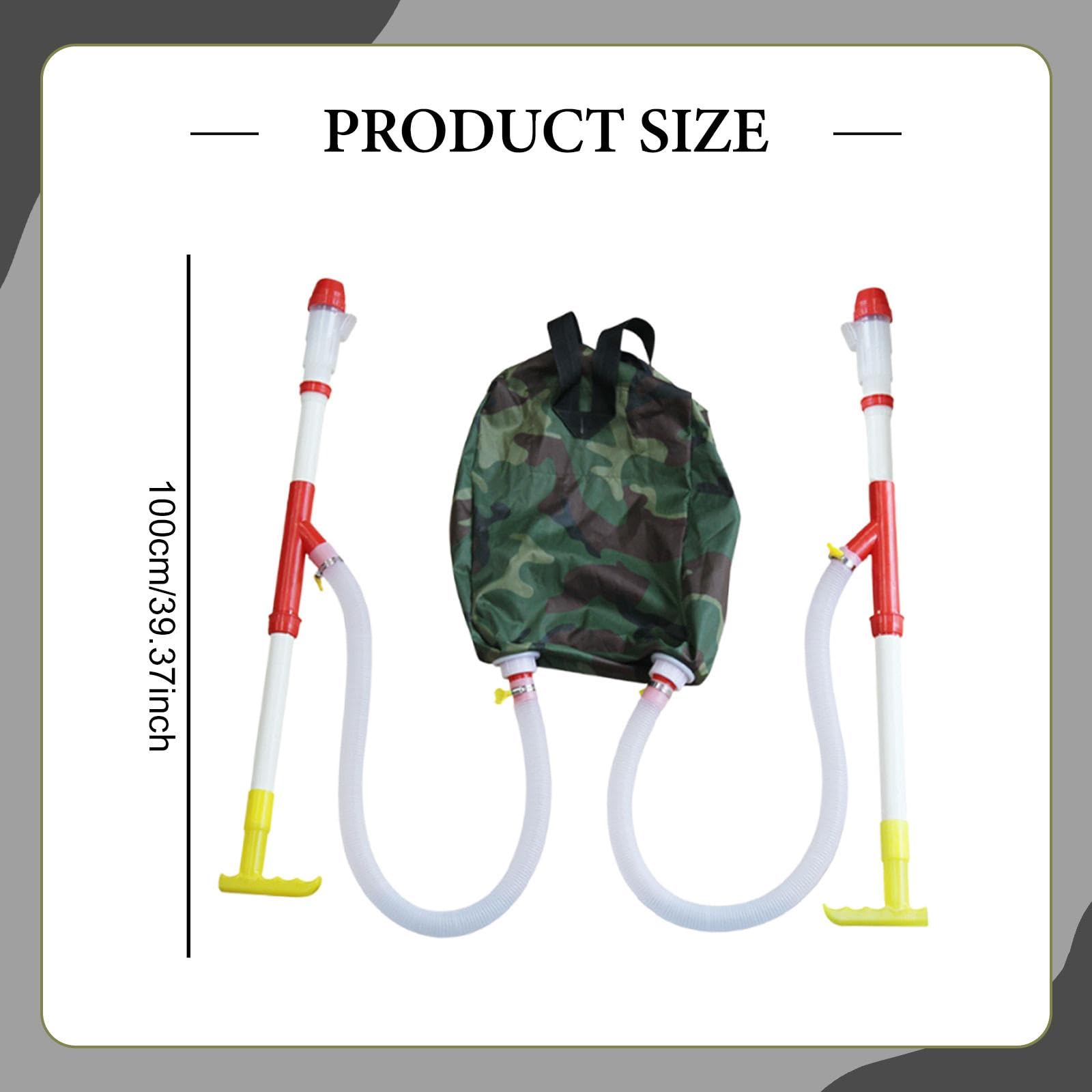 Gralara Spandiconcime Granulare Strumento di Fertilizzazione Risparmio di Tempo Versatile Applicazione del Letame per Esterni Manuale per Giardinaggio Fattori, Tubo Doppio in PVC