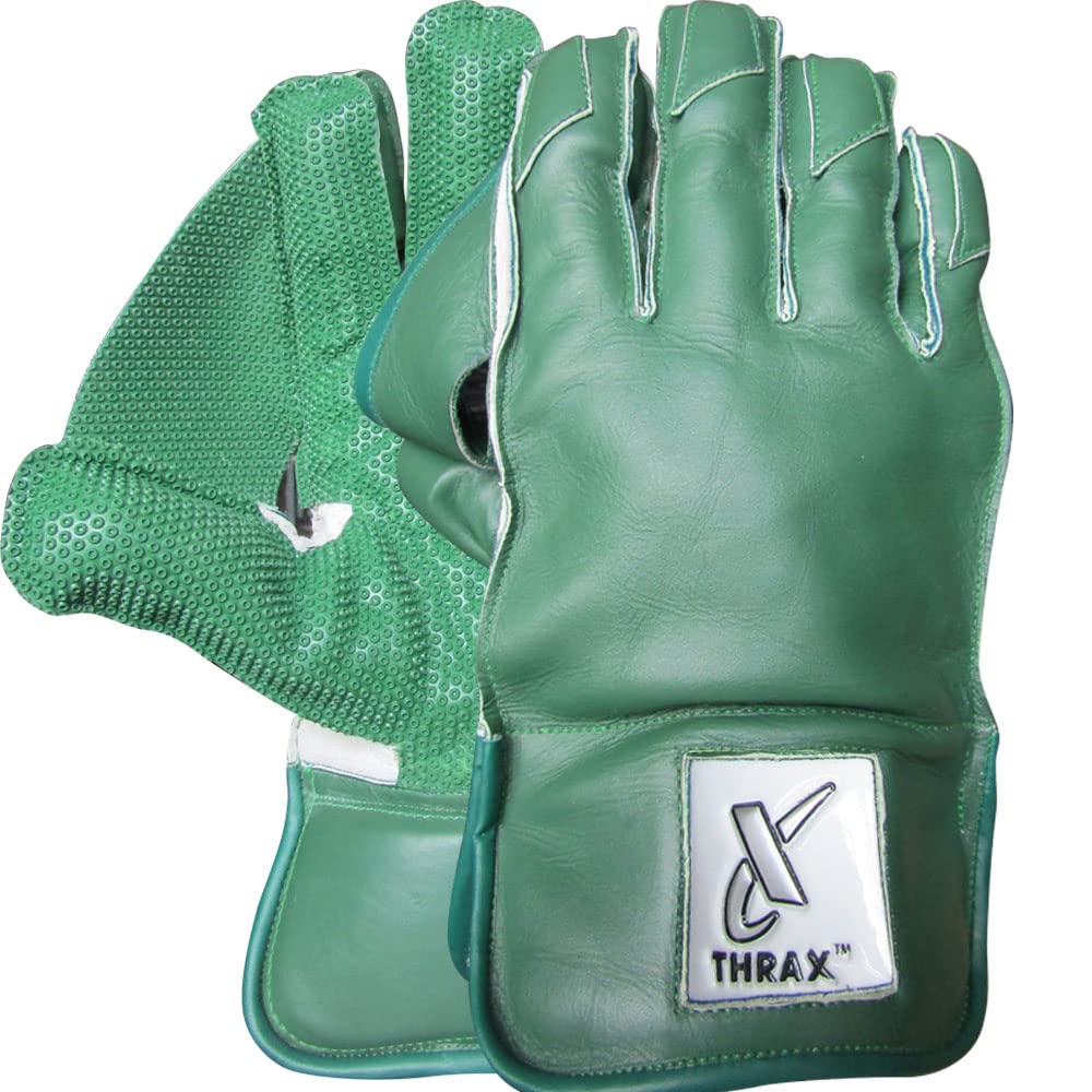 THRAX Saga Full Leather Cricket Wicket Keeping Gloves-image-15