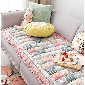 Amazon.co.jp: ソファシートマット 綿 北欧 花柄 長座布団 低