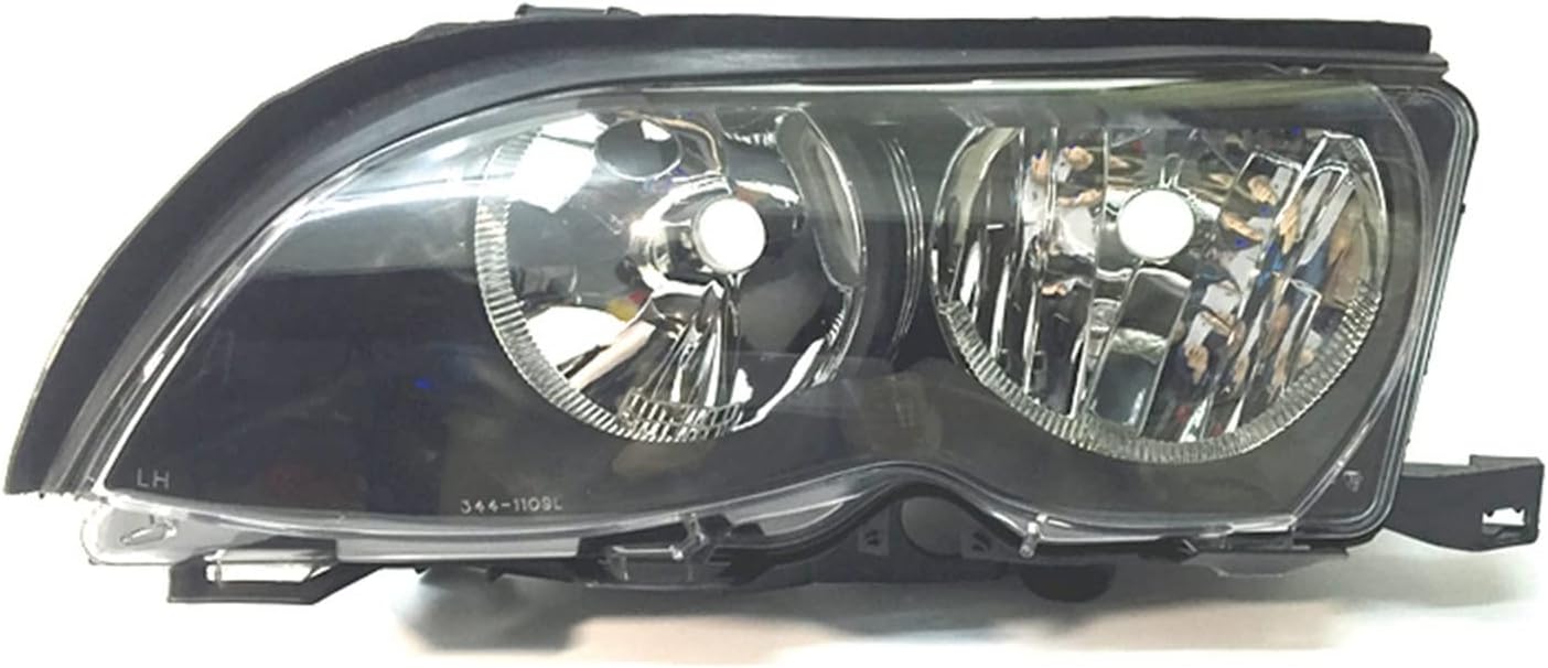 Front Bumper Headlight Headlamp Head Light Head Lamp Assembly Compatible With 3 Series E46 318i 320i 323i 325i 328i 2002-2004(Left side)
