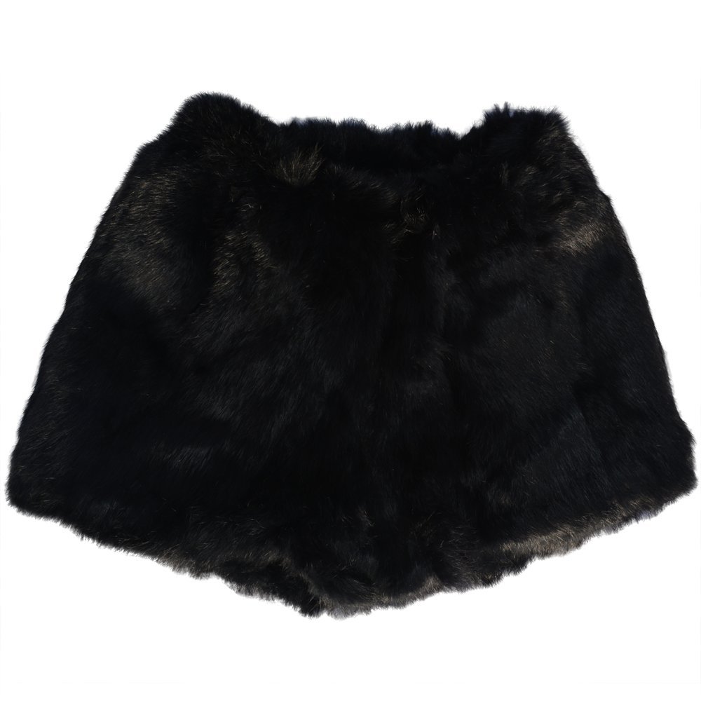 Buy MinkgLove Black Rabbit Fur Underwear Boxer Shorts Satin Lined