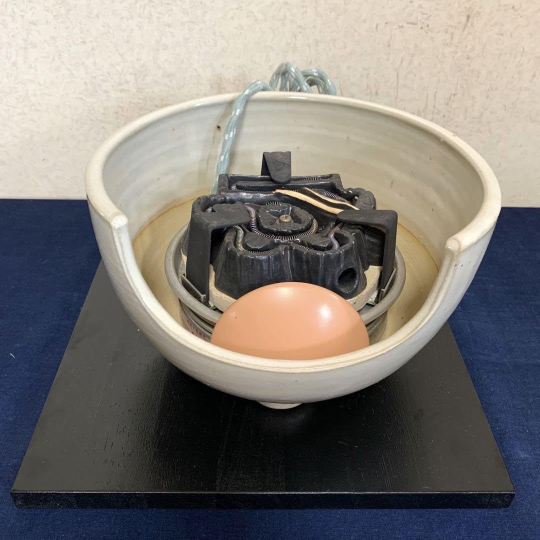 Amazon.co.jp: 風炉 茶釜 電熱器 陶器風炉 瓢箪小釜 野々田電熱器 敷板  