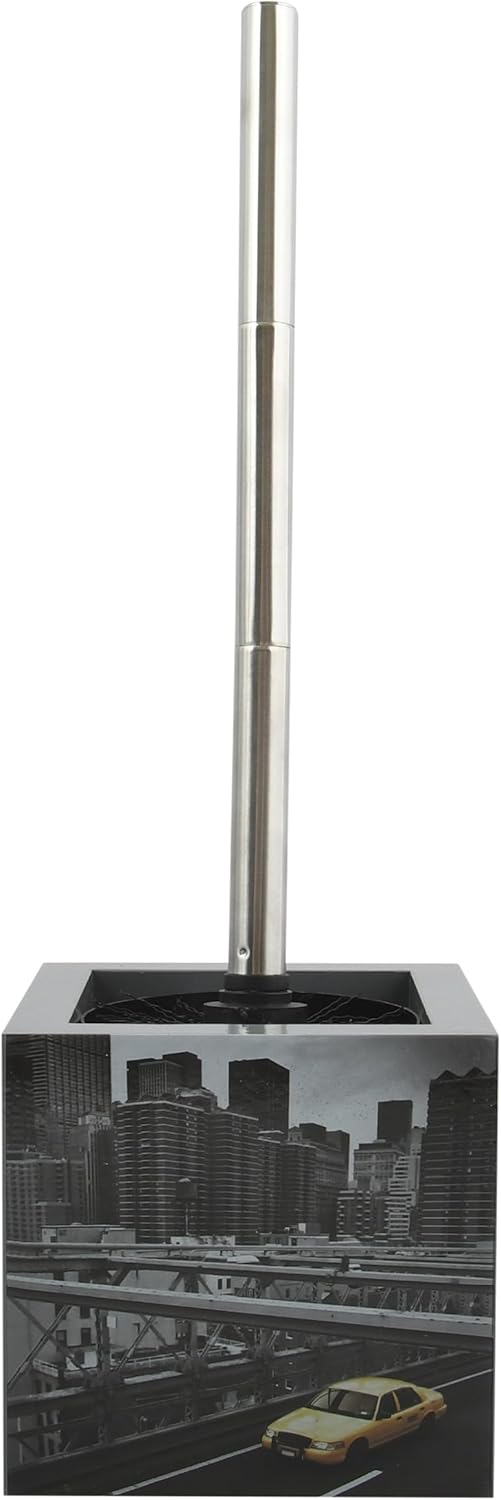 MSV New York Toilet Brush, Multi-Colour, 25 x 25 x 5 cm