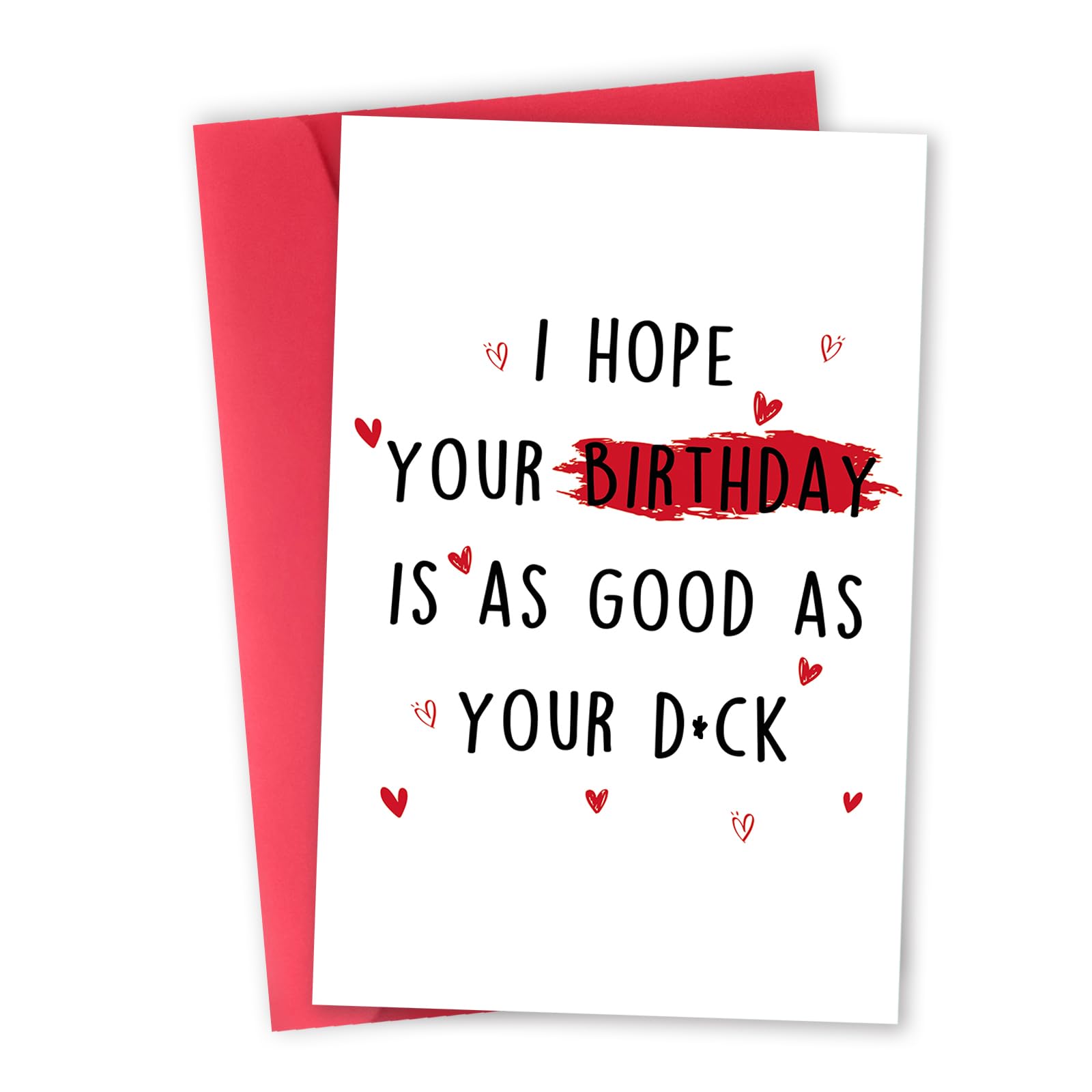 Rude Birthday Cards Gifts for Him Men, Hilarious Birthday Card for Husband Boyfriend Fiance, Cheeky Men Gift Ideas