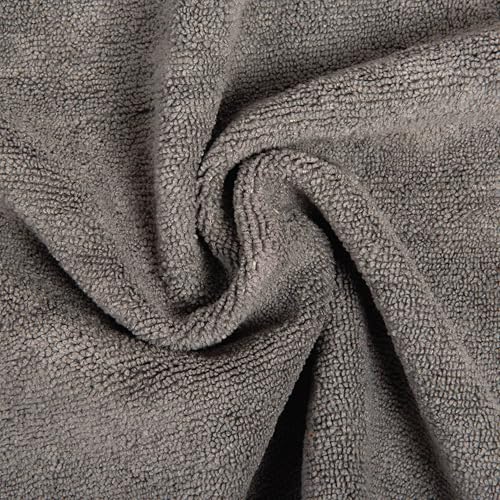 Image of Homestrap Grey Microfiber Cloth 340 GSM (40*40 CM) Set of 4 | Highly Absorbent Multipurpose Cleaning Cloth for Kitchen, Glass, Car & Home | Scratch-Safe, Reusable Streak-Free Microfiber Wiping Cloth