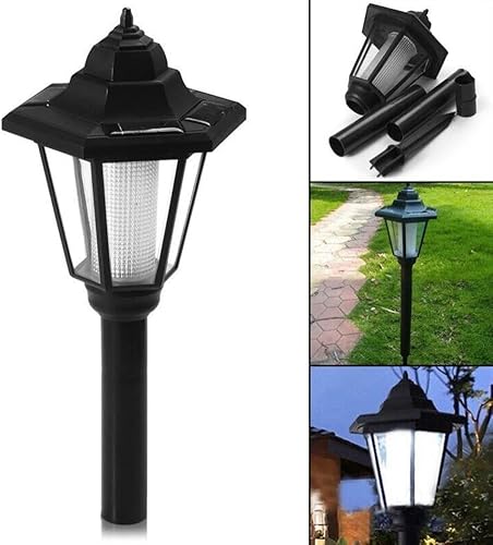 Miniatura 2 de 1 poste de luz al aire libre jardín patio entrada energía solar lámpara linterna césped