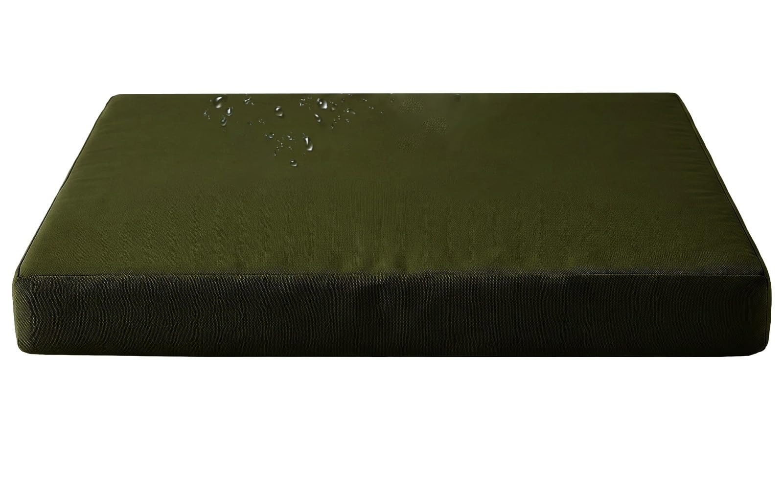 YNJJKA Bench Seat Cushion Outdoor Floral Waterproof 80%, Indoor Replacement Patio Furniture Long Cushion with Filling, Bench Seat Pad for Porch Swing Garden Sofa Settee(Dark Olive,160x25 cm 63x10 in)