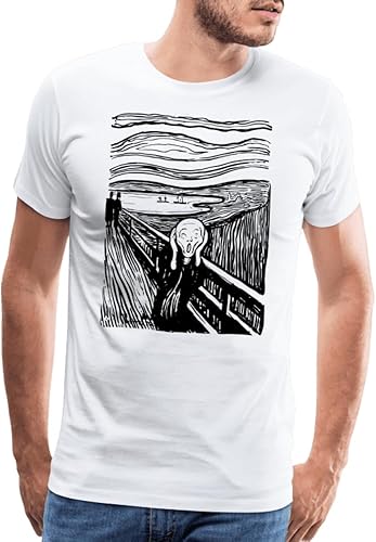 Miniatura 3 de Edvard Munch - The Scream - Sketch Artwork T-Shirt (Adults, Kids, Short & Long Sleeve)