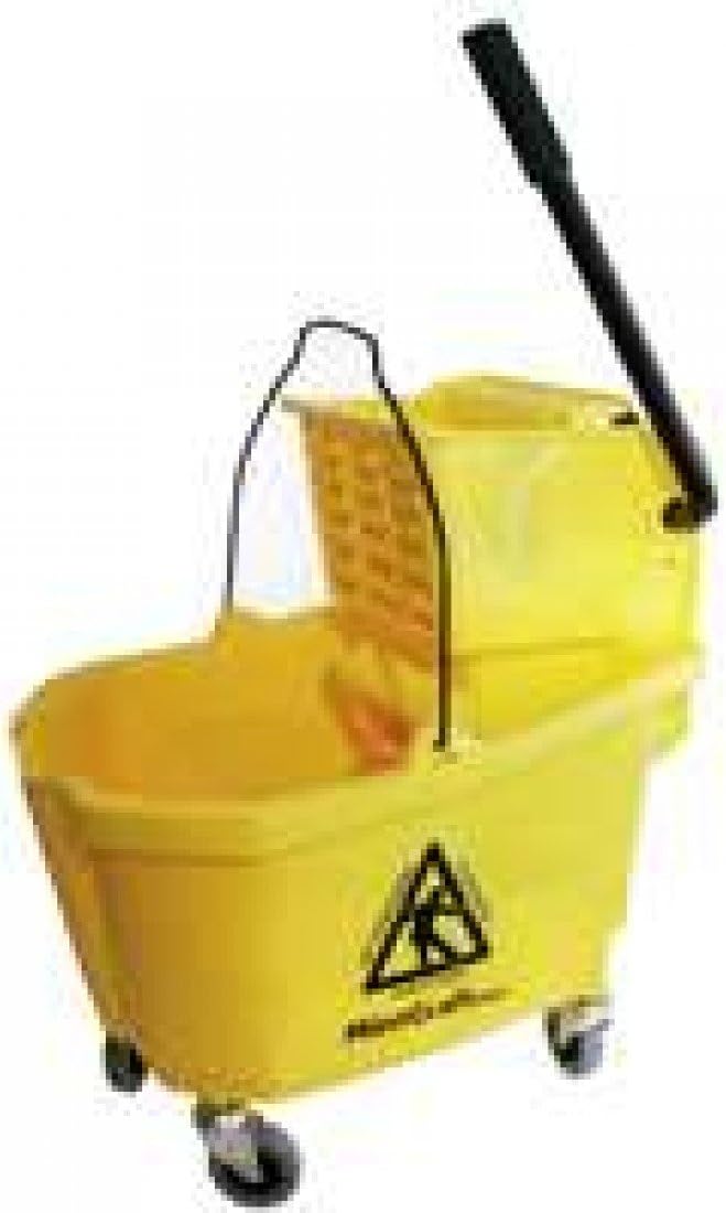 MintCraft Pro 9130 Mop Bucket Pro with Ringer, Yellow