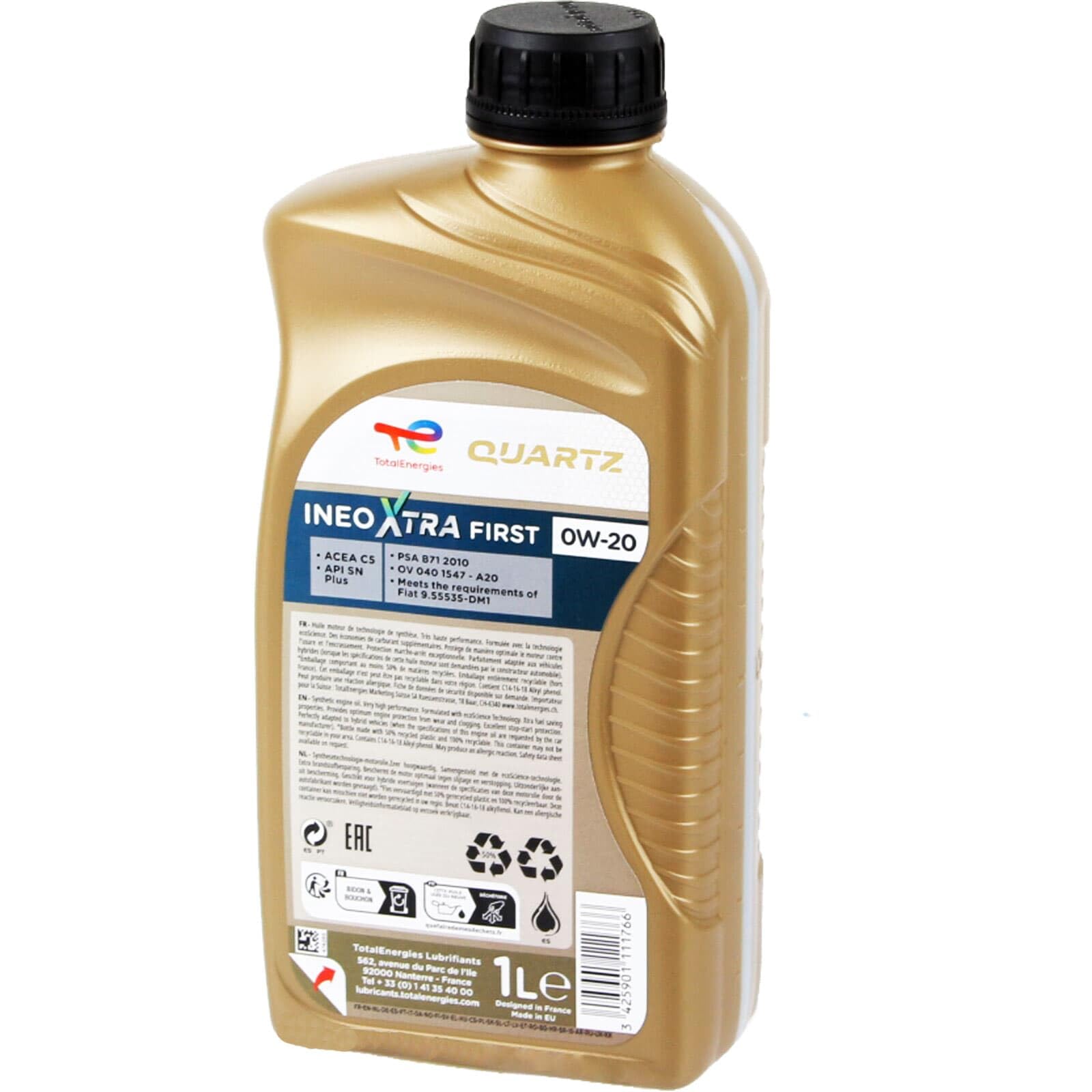 1x5L+1x1L Total Quarzt Ineo Xtra First 0W20 Öl