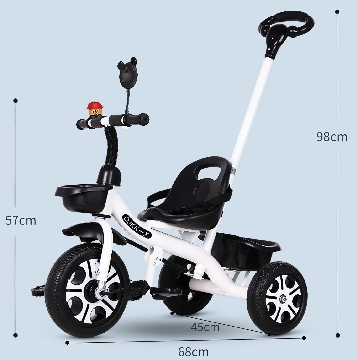 Amazon.co.jp: AYAGANES 三輪車 手押し棒付き 子供用 キッズバイク