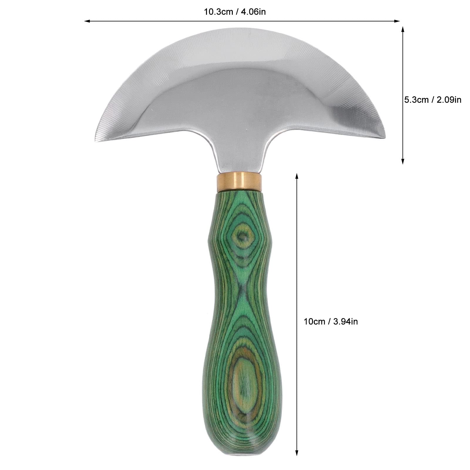 HEEPDD Cuchillo de Cabeza Redonda, Cuchillo de Trabajo de Cuero, Cabeza Redonda, Resistente y Duradero para Manualidades
