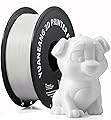 PA6 Nylon 3D Printer Filament 1.75mm White, 1kg Spool, High-Strength & Wear-Resistant PA6 Material, Low Friction, Heat & Impact Resistant, ±0.02mm Precision