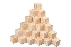 GNIEMCKIN Wooden Blocks for Crafts - Your Unparalleled Artsy Escapade
