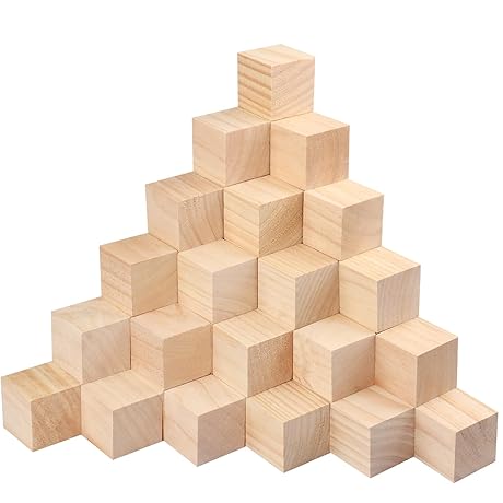GNIEMCKIN Wooden Blocks for Crafts - Your Unparalleled Artsy Escapade