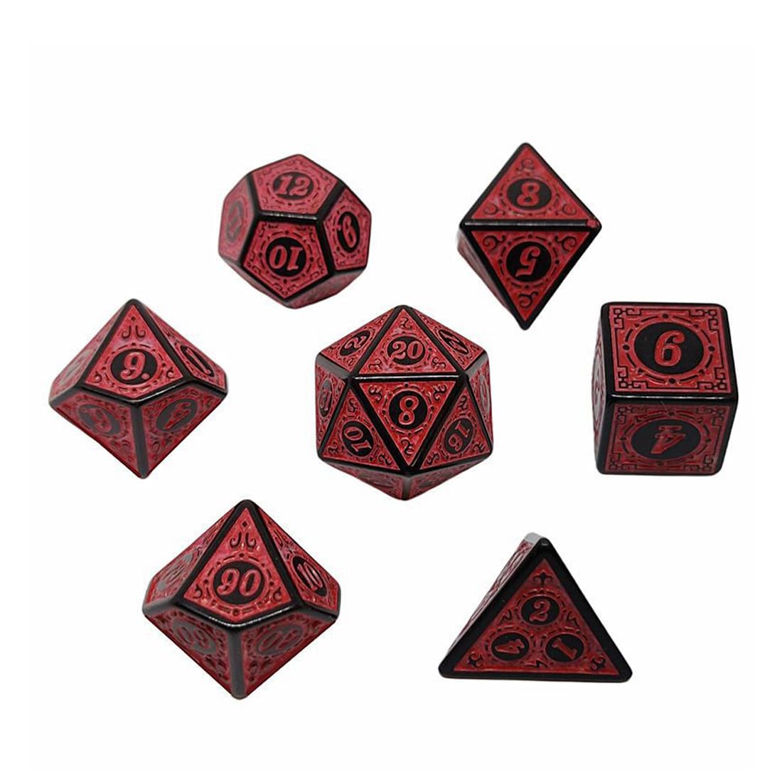 YILAIDA Set di 100 dadi poliedrici con sacchetto nero, per dungeons and Dragons