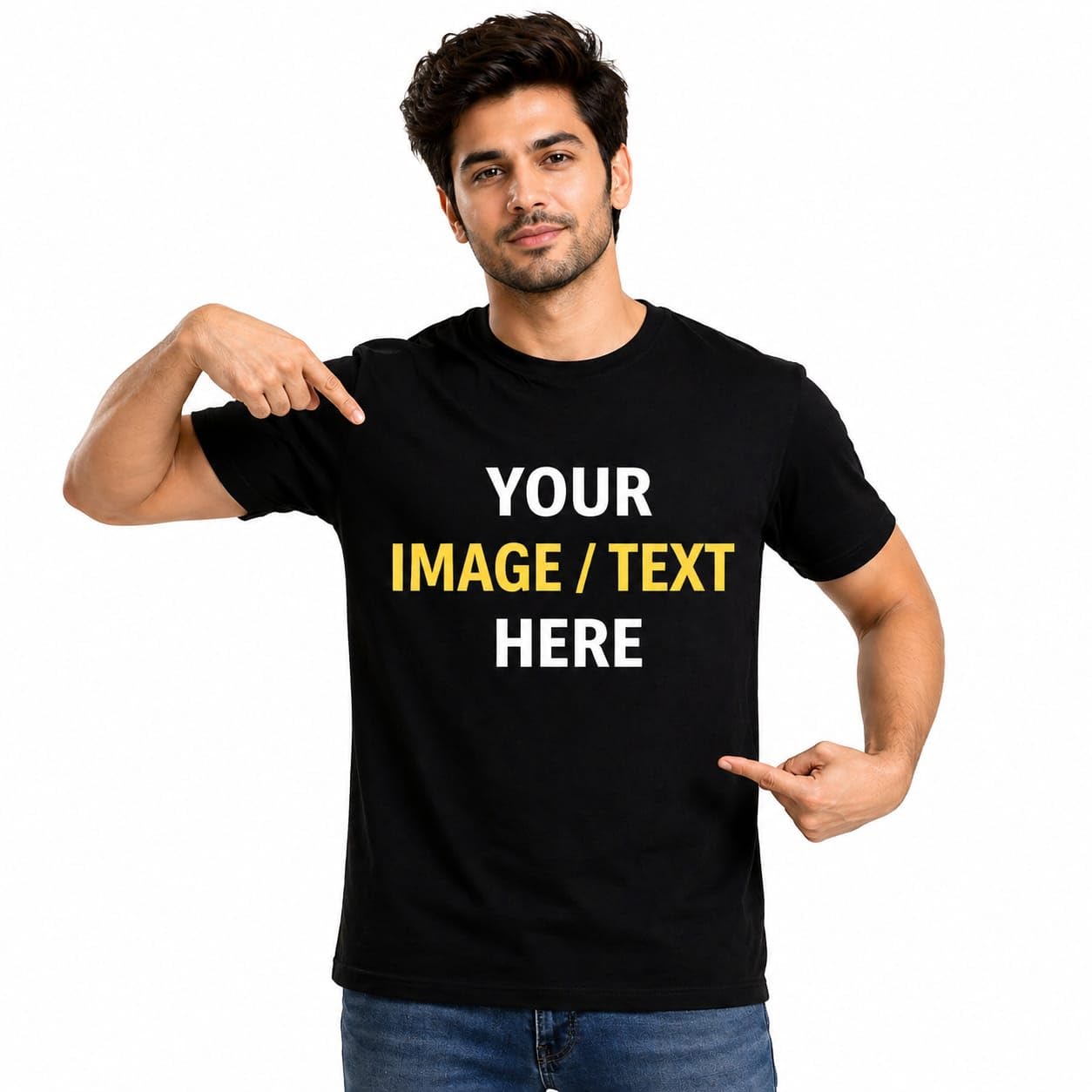 lezoir Mens Customize Regular Fit Half-Sleeve T-Shirt-picture-46