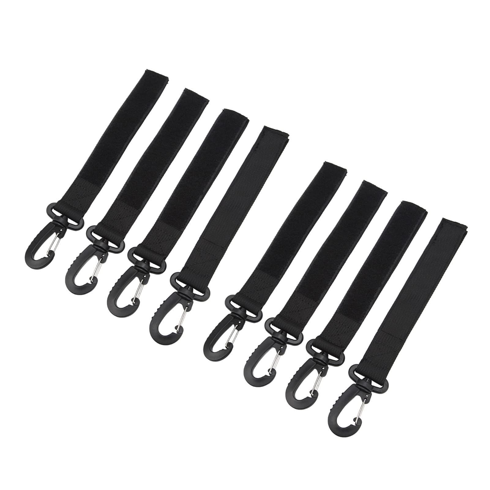 Lot de 8 boucles de pagaie de kayak en nylon et plastique pour sangle de pagaie portable pour kayak de pagaies de bateau