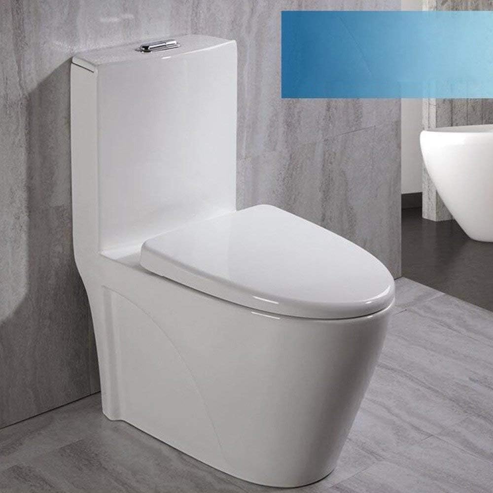Toilet Seat Thicker Toilet Lid with Slow-Down Mute Toilet Cover for O/V/U Type Toilet,B (B)