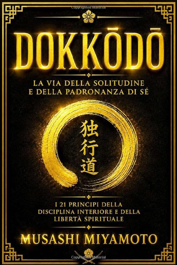 Dokkōdō: La Via della Solitudine e della Padronanza di Sé — Edizione Completa Commentata dei Ventuno Principi Eterni di Miyamoto Musashi sulla ... la Saggezza Pratica e l’A (Italian Edition)