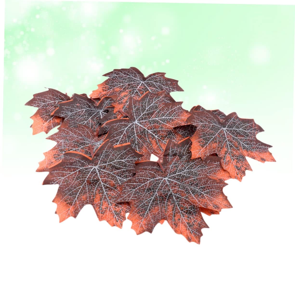 Sosoport 12pcs Maple Leaf Litter Reptile Tank Decor Reptisoil Snakes Lizards Cage Decor