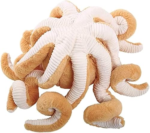 Miniatura 3 de NatureMan Juguetes de peluche de pulpo de 15.7 pulgadas, animales de peluche de pulpo suave, regalos de cumpleaños para niñas y niños (marrón)