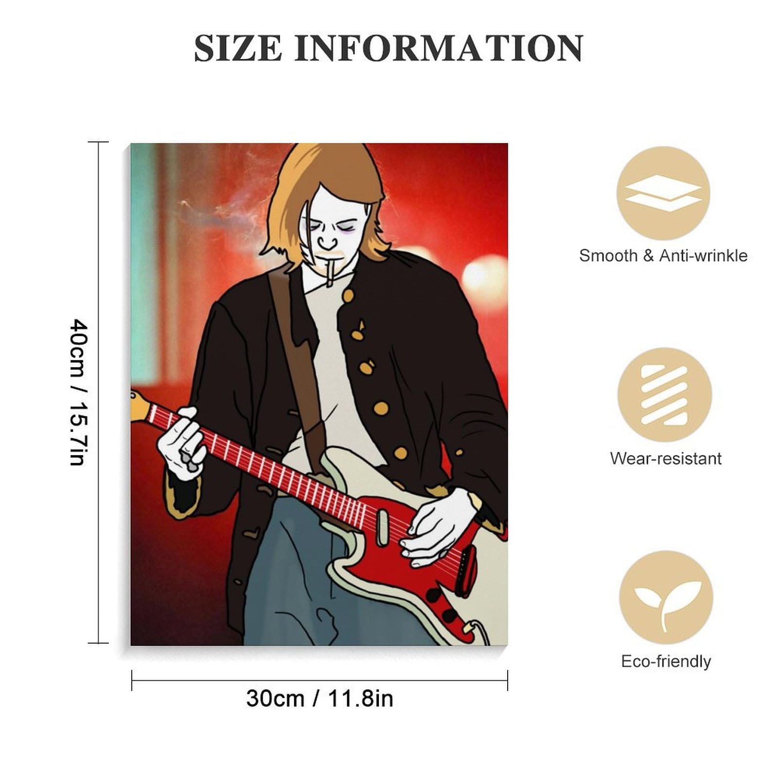 Amazon.co.jp: アートパネル Kurt Cobain カート・コバーン アート