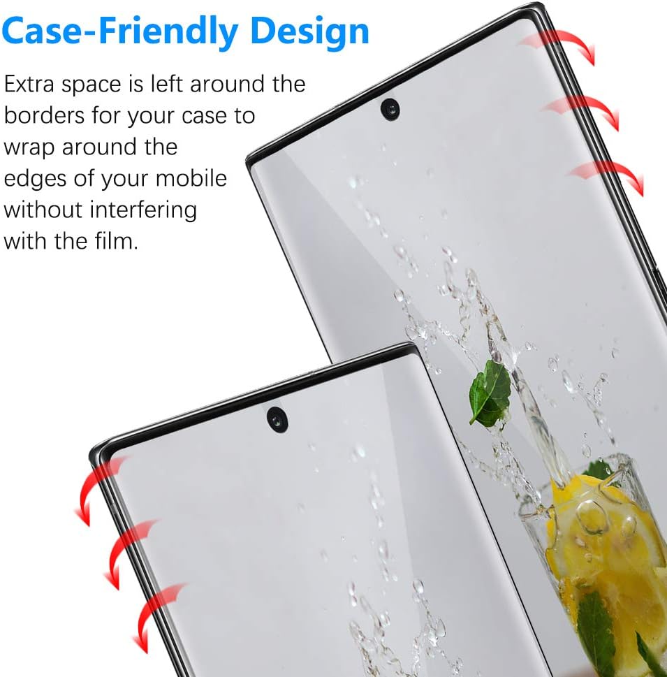 [2 Pack] UniqueMe Screen Protector For Samsung Galaxy Note 10 Plus/Samsung Galaxy Note 10+/Note 10 Plus 5G,TPU Clear Soft Film Anti-Scratch
