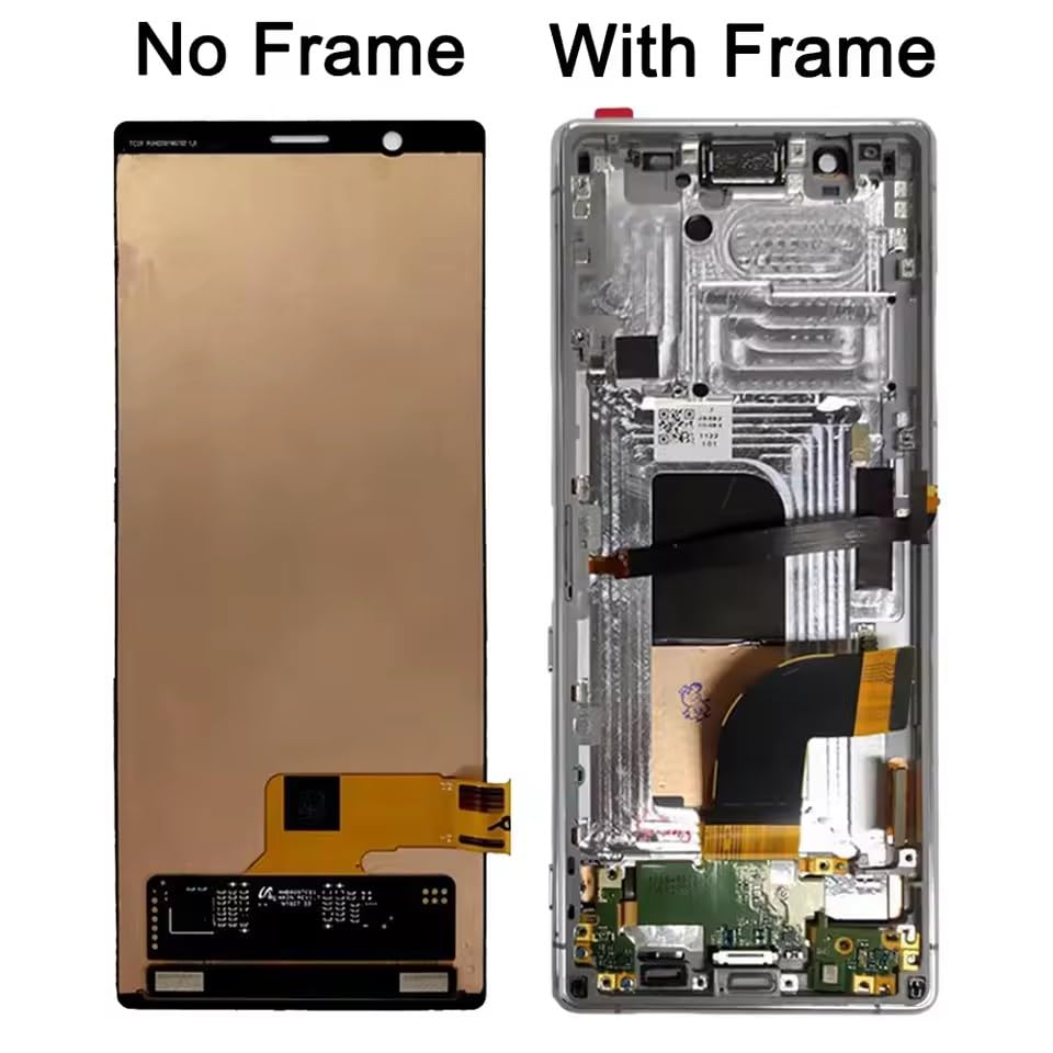 Écran Xperia 5 J8210 tactile cassé réparation afficheur LCD rouge YOOOKOOO avec cadre - 6