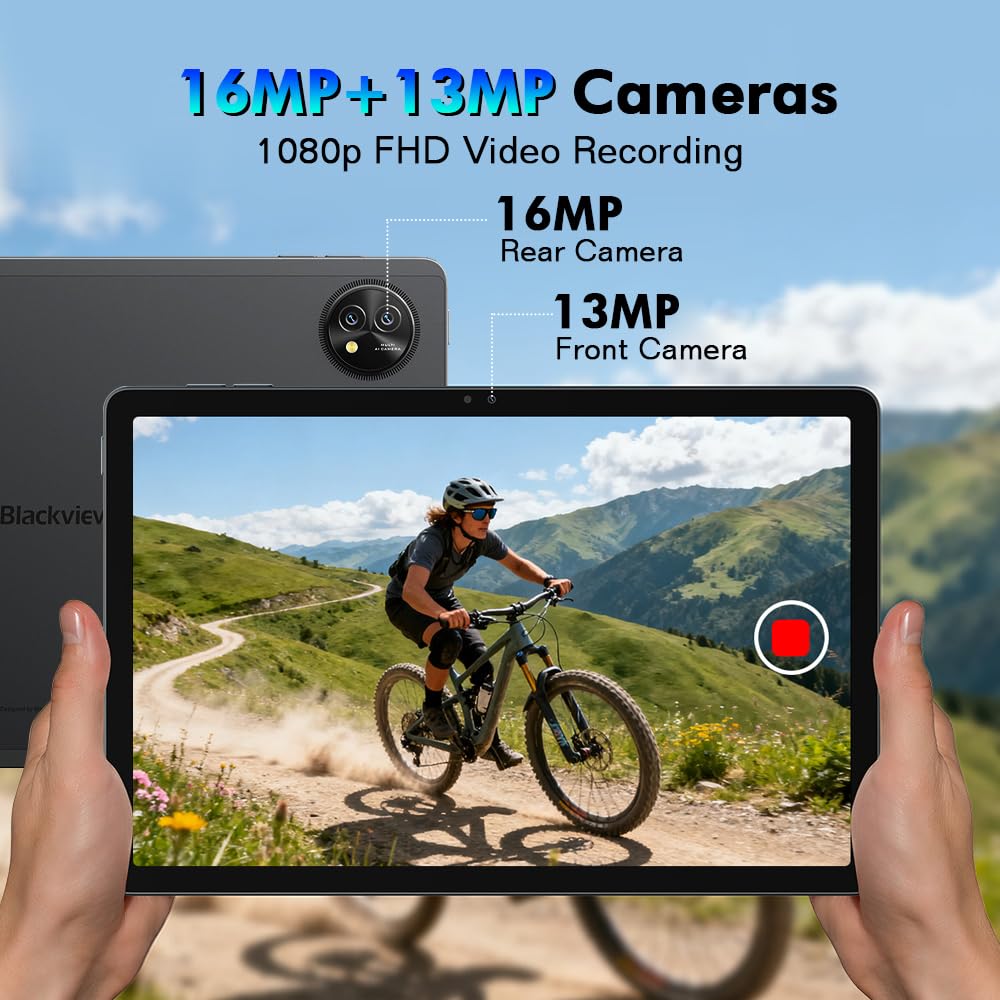 Blackview ZENO 10 5G Tablet con Tastiera e Mouse,24GB+256GB/2TB Android 15, 2K FHD+ Gaming Tablet 11 Pollici,Gemini Al,8800mAh,4G LTE 5G WiFi/PC Mode/Widevine L1/OTG/Protettiva+Penna intelligente, Blu