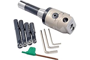 HHIP Indexable Tool Set with 2 Boring Heads and 4 Boring Bars