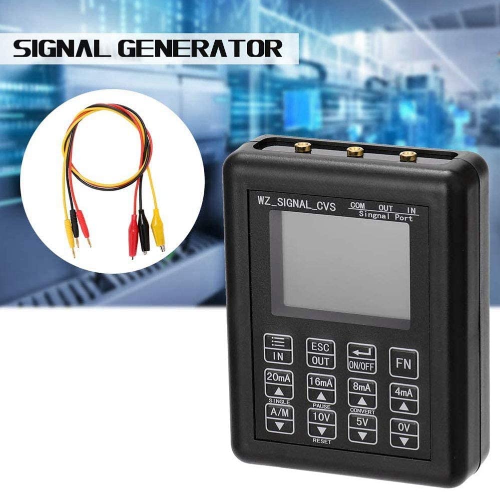 Generador de SeñAl Ajustable 4-20MA 0-10V Calibrador de SeñAl de Control de Proceso Fuente de Corriente Constante Simulador de 0-20MA