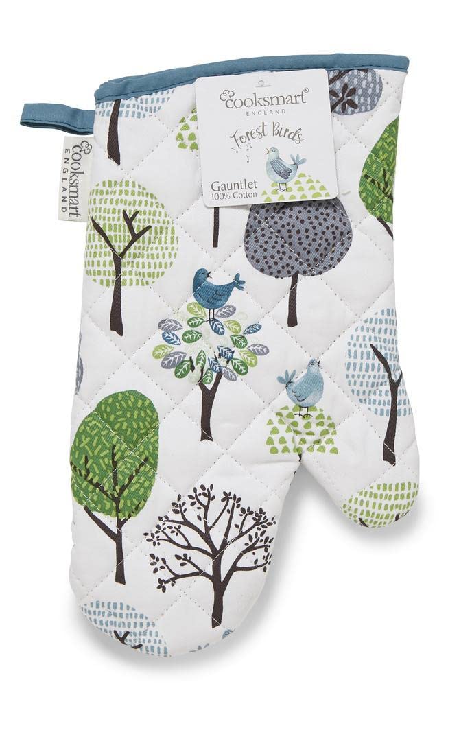 Cooksmart Forest Birds Single Oven Glove Gauntlet