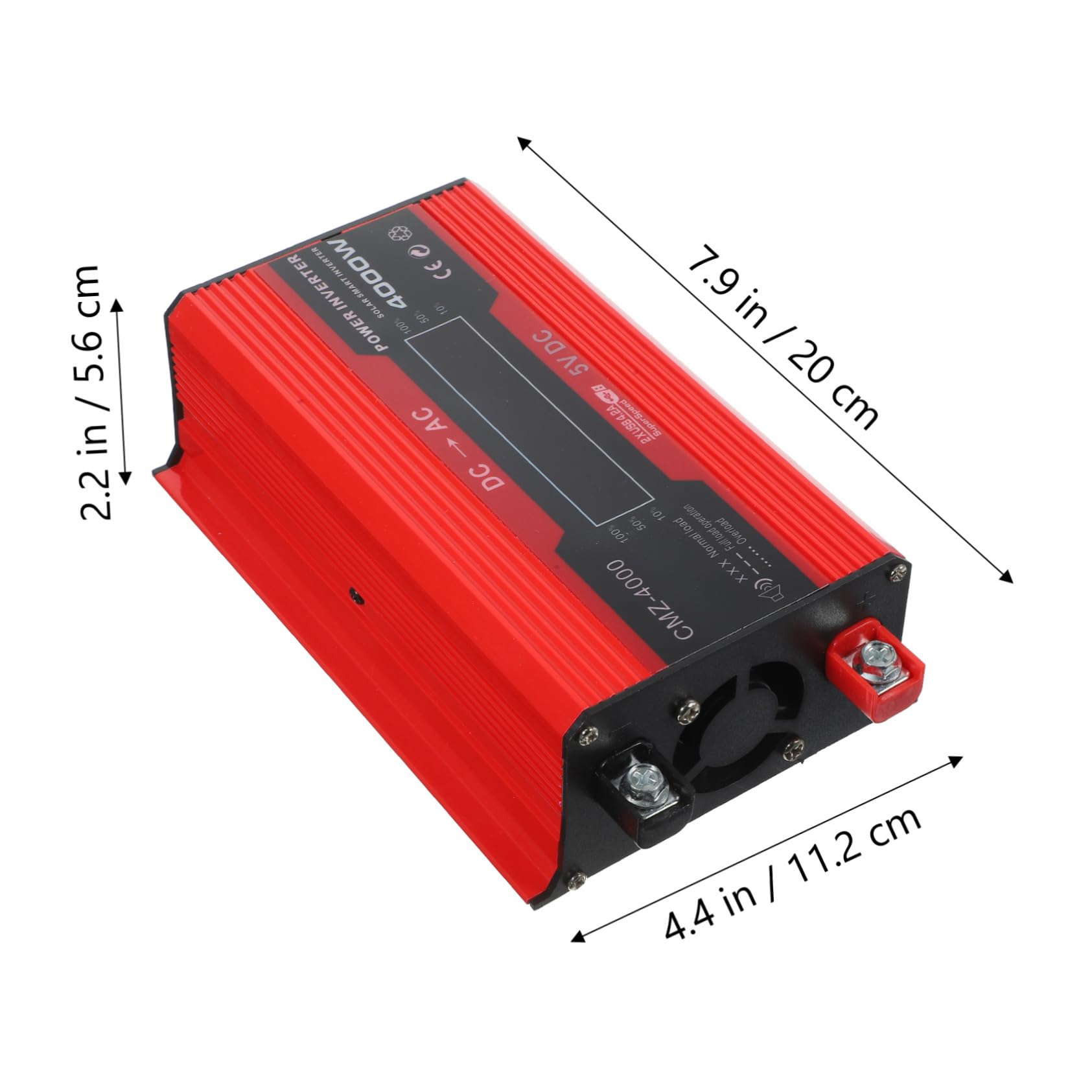Gatuida 1set Inverter Per Auto Con Display Digitale Lcd Doppia Porta Usb Ventola Di Raffreddamento Intelligente Per Camper e Viaggi Su Strada