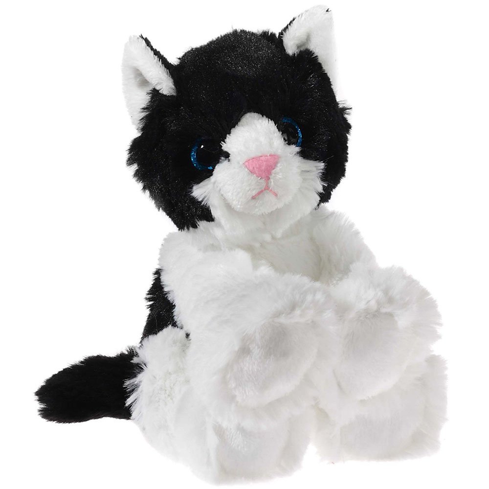 Heunec 20 cm Glitter-Kitty Baby Cat Plush Toy (Black/White)